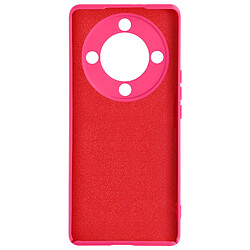 Avizar Coque pour Honor Magic 5 Lite 5G Semi-rigide Soft-touch Anti-traces Fuchsia