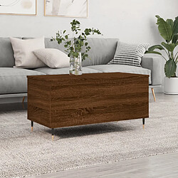 vidaXL Table basse Chêne marron 90x44,5x45 cm Bois d'ingénierie