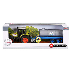 Starlux - Coffret Tracteur Claas Celtis 456 et Citerne Lactel - Gamme Ferme - 1:32e