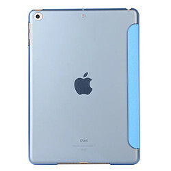 Acheter Etui en PU soie avec support tri-pliure bleu clair pour votre Apple iPad 10.2 (2019)