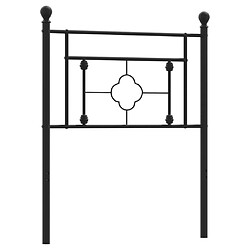 Maison Chic Tête de lit moderne pour chambre - Décoration de lit métal noir 75 cm -MN58696