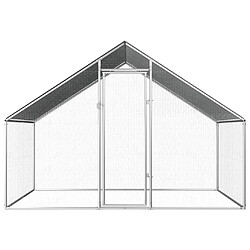 vidaXL Poulailler d'extérieur 2,75 x 2 x 1,92 m Acier galvanisé