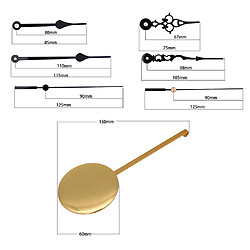 4 Ensembles De Mouvement D'horloge à Pendule à Quartz Kits De Mouvement Bricolage à Quartz pas cher