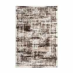 Paris Prix Tapis Vintage à Poils Courts Ariya Taupe & Marron 120 x 170 cm