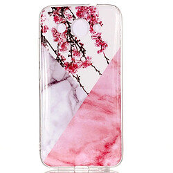 Wewoo Coque en TPU Motif Marbre Pour Huawei Y3 2018 Fleur De Prunier