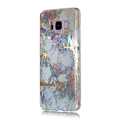 Avis Wewoo Coque gris pour Samsung Galaxy S8 Or Marbre Motif Doux Etui de Protection Arrière