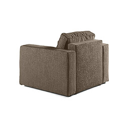 Avis Bestmobilier Topaze - fauteuil - en tissu velours relief