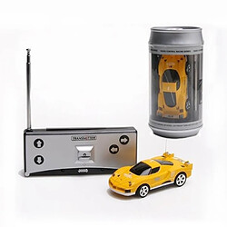 Wewoo Voiture radiocommandée Mini RC radio télécommande micro de course jaune