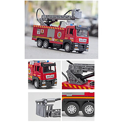 Universal Émulation haute 1: 32 Jet d'eau Véhicule de pompiers en alliage avec musique légère Retour de chariot Jouets cadeaux pour enfants | Voitures jouets moulées sous pression