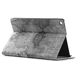 Wewoo Smart Cover gris pour iPad Air 2, livraison aléatoire Étui en cuir motif carte rétro avec porte-cartes et fentes porte-monnaie pas cher