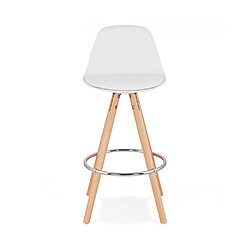 Kokoon Design Tabouret de bar design ANAU MINI WHITE 42x42x85 cm