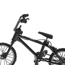 Avis 1:24 mini alliage doigt vélo vélo moulé sous pression modèle bureau gadget jouet noir