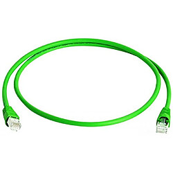 Telegärtner S/FTP Cat.7 PUR - 1.0 1m Cat7 S/FTP (S-STP) Vert câble de réseau - Câbles de réseau (1 m, Cat7, S/FTP (S-STP), RJ-45, RJ-45, Vert)