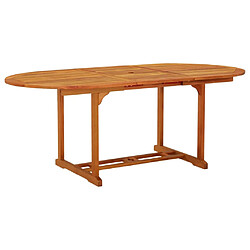 vidaXL Table de jardin 200x100x75 cm Bois d'eucalyptus solide