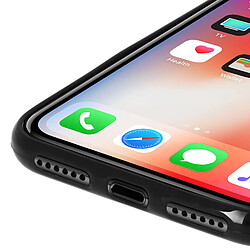 Avizar Coque iPhone X / XS Protection Silicone gel incassable - Noir pas cher