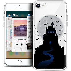 Caseink Coque Housse Etui Apple iPhone 8 (4.7 ) [Crystal Gel HD Collection Halloween Design Castle Nightmare - Souple - Ultra Fin - Imprimé en France]