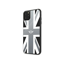 Mini Coque pour iPhone 11 Pro Max en TPU Motif Union Jack en Arrière Blanc / Noir