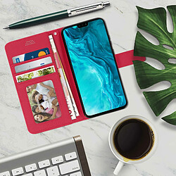 Avis Avizar Housse Honor 9X Lite Étui Folio Porte-carte Fonction Support Vidéo rose