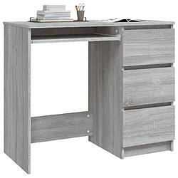 Avis Maison Chic Bureau,Table de travail pour chambre Sonoma gris 90x45x76 cm Bois d'ingénierie -GKD36007