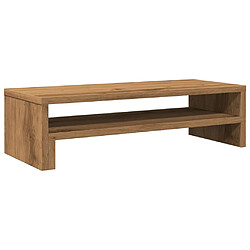 vidaXL Support de moniteur chêne artisanal 54x22x15 cm bois ingénierie