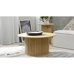 MAISON AUBERTIN Table basse bois naturel alba 90x90cm