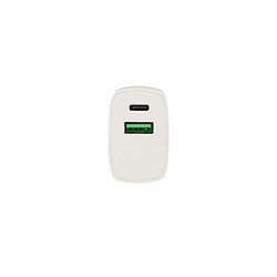 Partel Chargeur Secteur USB-A 10W et USB-C 10W Grab'N Go Compact et Léger Blanc