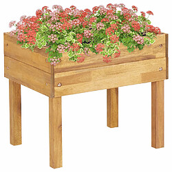 Maison Chic Jardinière,Bac à fleurs - pot de fleur surélevée 50x40x45 cm Bois massif d'acacia -GKD38029