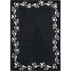 Vidal Tapis de laine 183x124 noir Darya