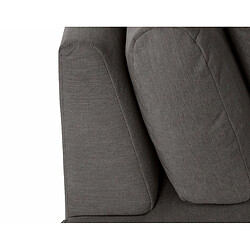 Acheter Lisa Design Santorini - canapé modulable d'angle droit + pouf - 4 places - en tissu texturé