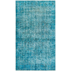 Vidal Tapis de laine 249x142 Bleu Ultra Vintage