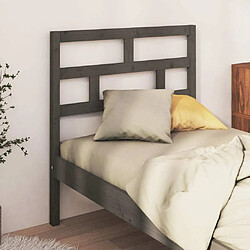 Avis Maison Chic Tête de lit scandinave pour lit adulte,Meuble de chambre Gris 96x4x100 cm Bois massif de pin -MN73399