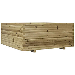 vidaXL Jardinière 110x110x49,5 cm bois de pin imprégné