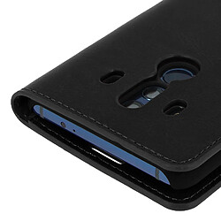 Avizar Etui Huawei Mate 10 Pro Housse Cuir Clapet Portefeuille Fonction Support Noir pas cher