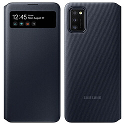 Étui Samsung Galaxy A41 Translucide S View Wallet Cover Original Samsung Noir