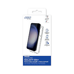 Avis My Way Myway Coque pour Galaxy S24 Plus Souple en TPU et Protection d'Écran en Verre Trempé Transparent