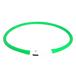 Collier De Chien LED Collier USB Rechargeable Anti-perte Colliers Laisse Vert