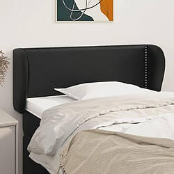 vidaXL Tête de lit avec oreilles Noir 83x23x78/88 cm Similicuir