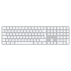 Apple Magic clavier USB + Bluetooth Danois Aluminium, Blanc