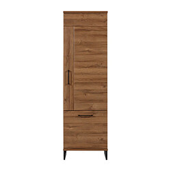 Dansmamaison Armoire de salon 2 portes 58 cm Chêne foncé - VARSOVIE