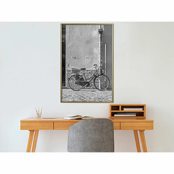 Paris Prix Affiche Murale Encadrée Bicycle with Black Tires 40 x 60 cm Or