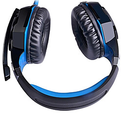 Avis Wewoo Casque PC bleu pour ordinateur, Longueur de câble: 2.2m stéréo de jeu de basse avec micro et LED