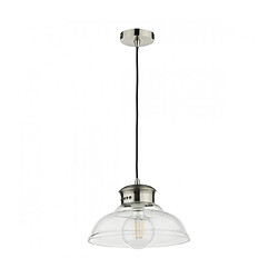 Luminaire Center Suspension Siren 1 ampoule Verre,chrome antique