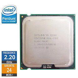 Processeur Intel Pentium Dual-Core E2200 2.20GHz SLA8X LGA775 1Mo - Reconditionné