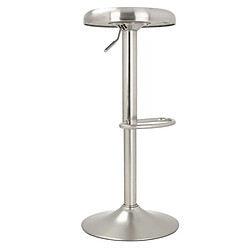 Avis Rendez Vous Deco Tabouret de bar Silver 60/82 cm (lot de 2)