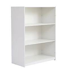 ComfortXL Lit Pour Enfant Avec Rangements Et Bureau - Lit Mezzanine 90 X 200 Cm En Bois Blanc pas cher