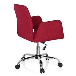 Chaise de bureau FLOW tissu rouge hjh OFFICE pas cher