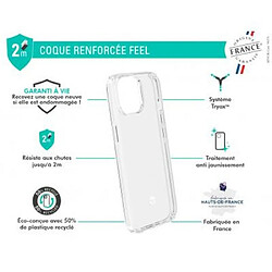 Force Case Coque Renforcée FEEL pour iPhone 15 Pro Max Transparent