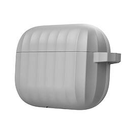 Coque en silicone antichoc (prise en charge de la charge sans fil) gris pour votre Apple AirPods Pro