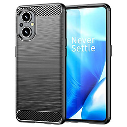 Htdmobiles Coque pour Oppo Reno 8 Lite 5G / OnePlus Nord N20 5G - housse etui silicone gel carbone + verre trempe - NOIR