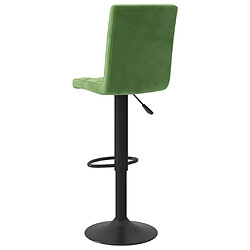 Acheter vidaXL Tabouret de bar Vert foncé Velours